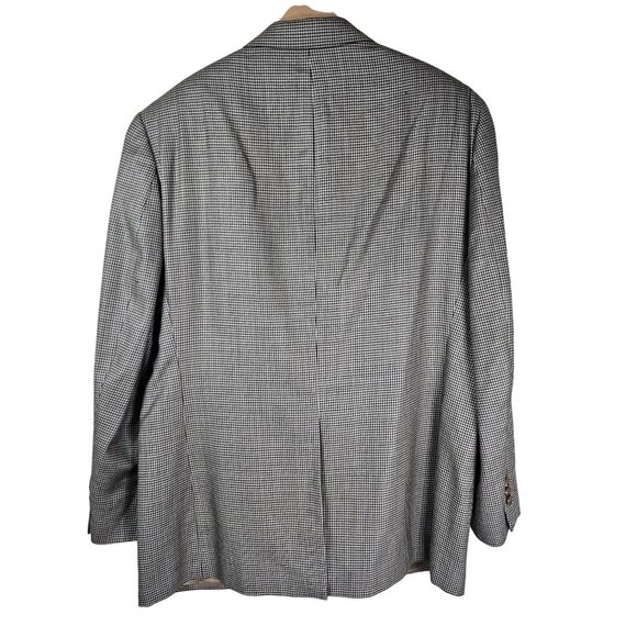 Ralph Lauren Houndstooth Blazer Jacket 42R Silk & Wool Blend Quiet Luxury Preppy - Picture 2 of 11